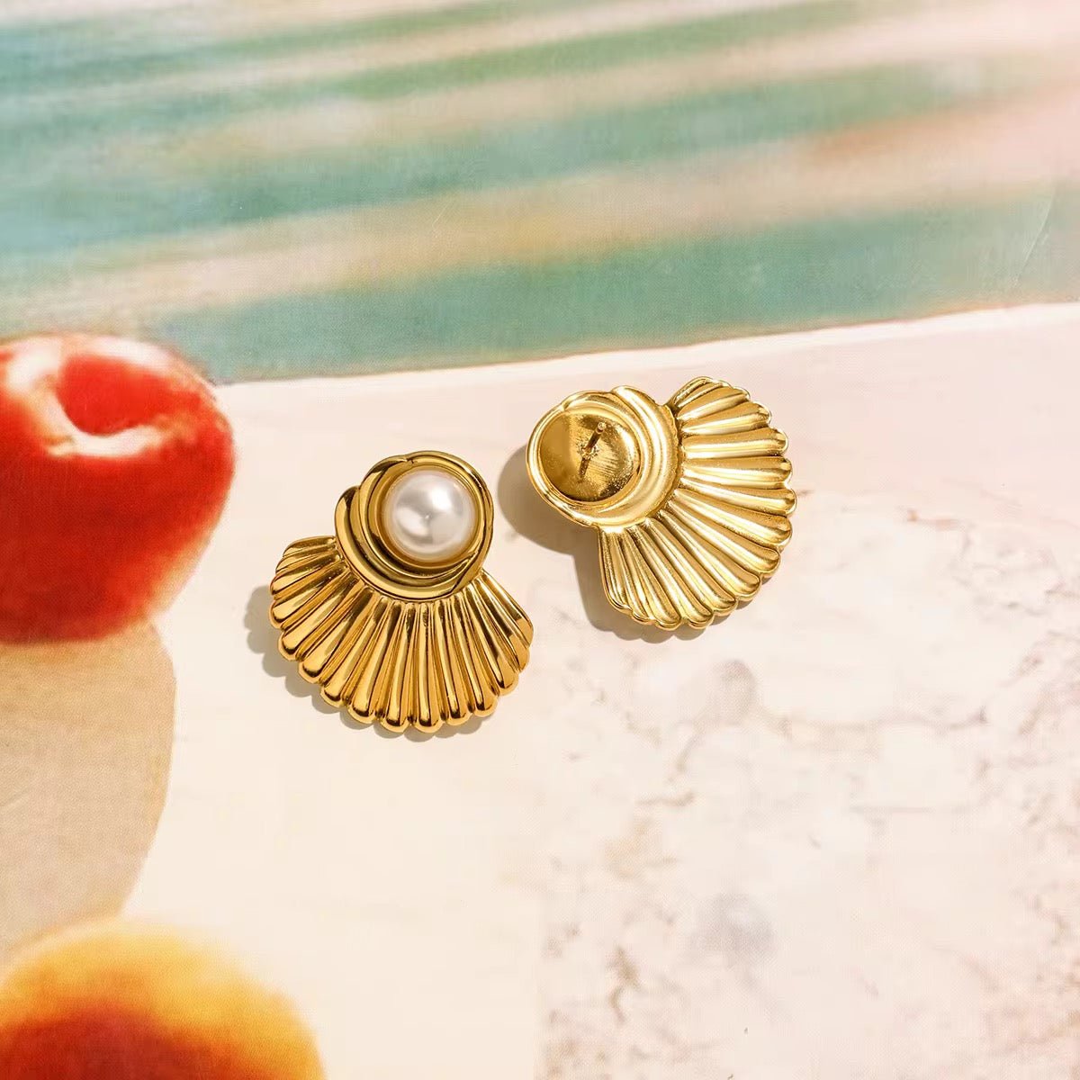 Zoe Pearl Earrings - Calilo Australia