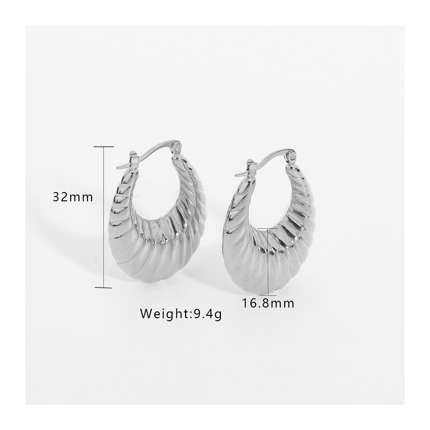 Kyra Croissant Earrings - Coco & Cali