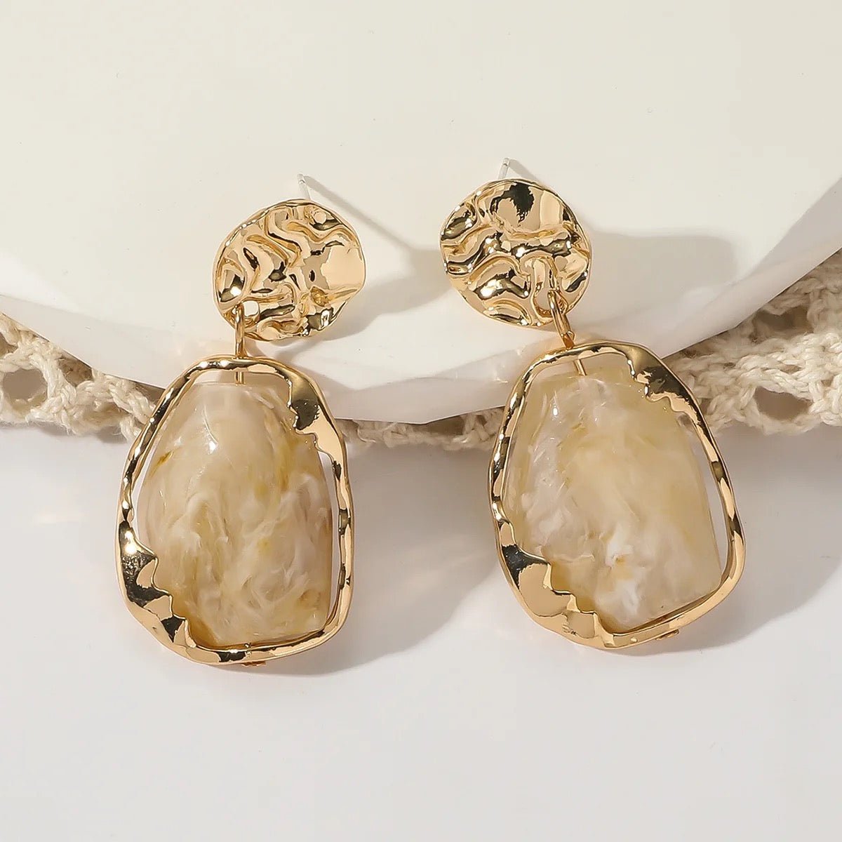 Lydia Gold Earrings - Coco & Cali