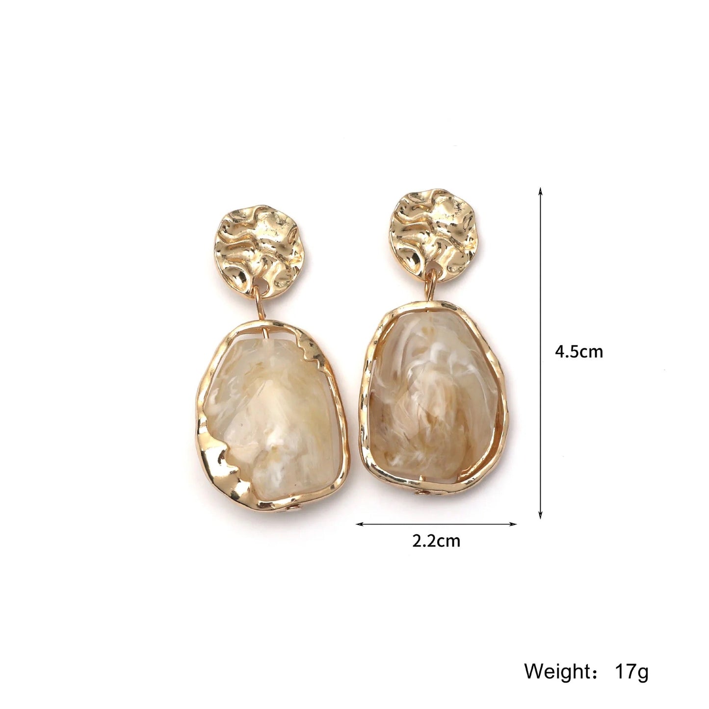 Lydia Gold Earrings - Coco & Cali
