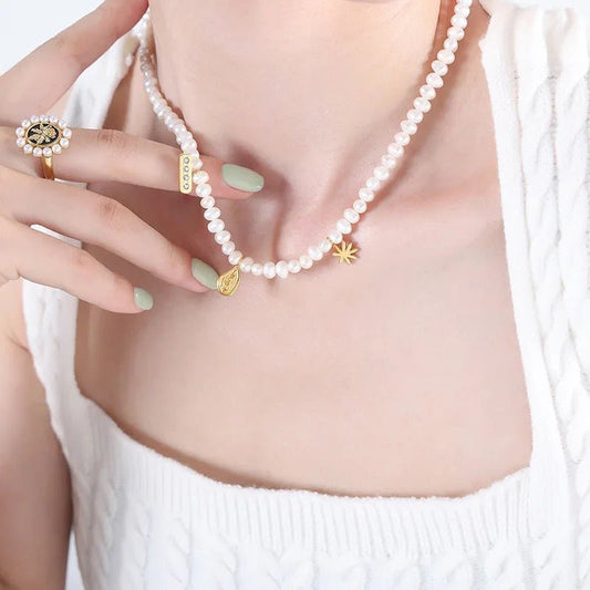 Maya Pearl Necklace - Coco & Cali