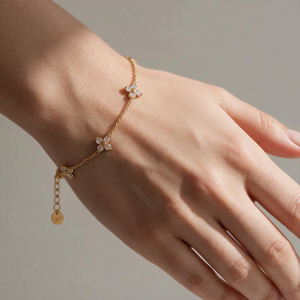 Celeste Floral CZ Bracelet