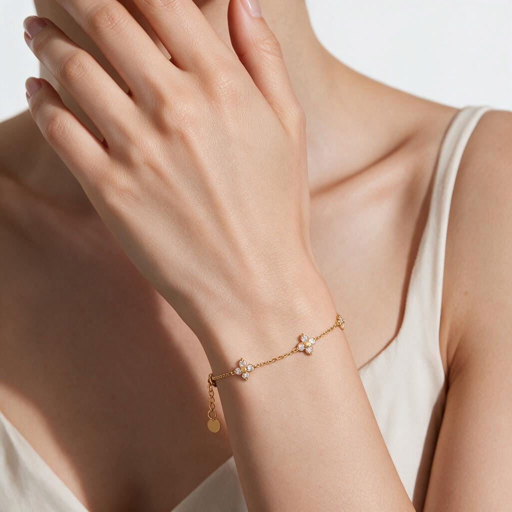 Celeste Floral CZ Bracelet