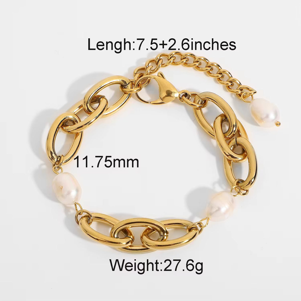 Camille Pearl Link Bracele