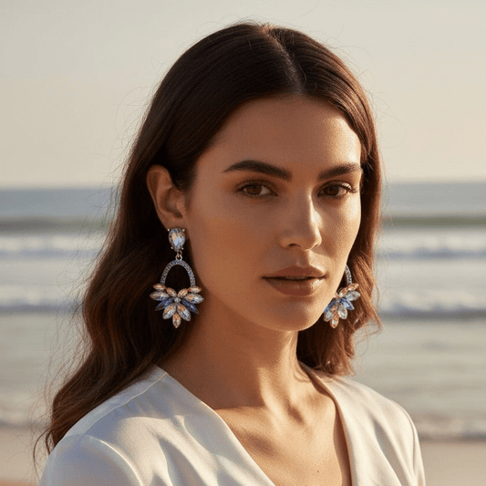 Adele Statement Drop Earrings - Calilo Australia