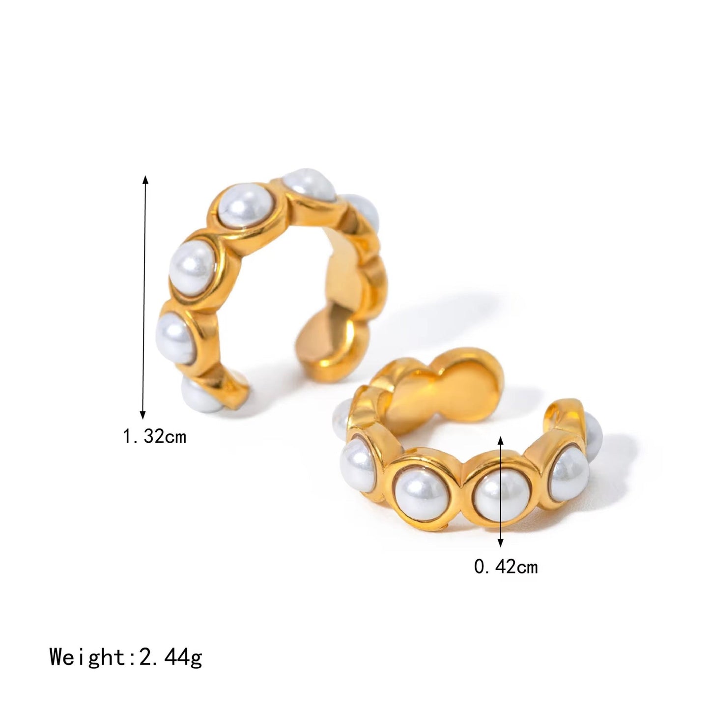 Alina Pearl Ear Cuff - Calilo Australia