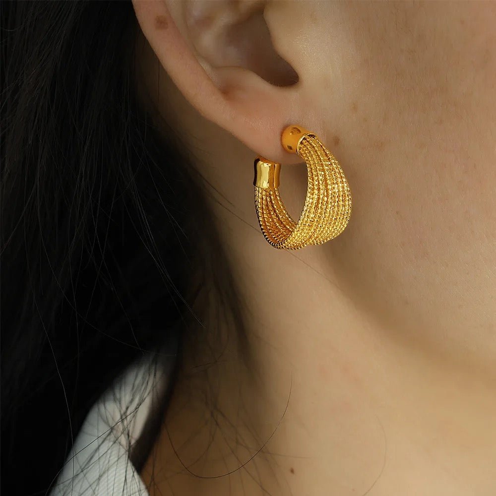 Amaira Gold Earrings - Calilo Australia