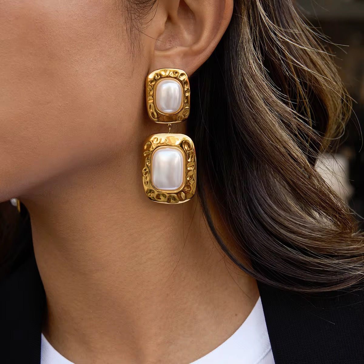 Amara Pearl Earrings - Calilo Australia