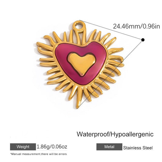 Amour Heart Charm - Calilo Australia