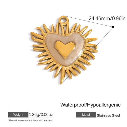 Amour Heart Charm - Calilo Australia
