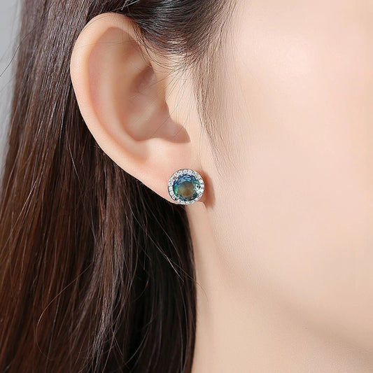 Angelic Blue Stone Earrings - Calilo Australia