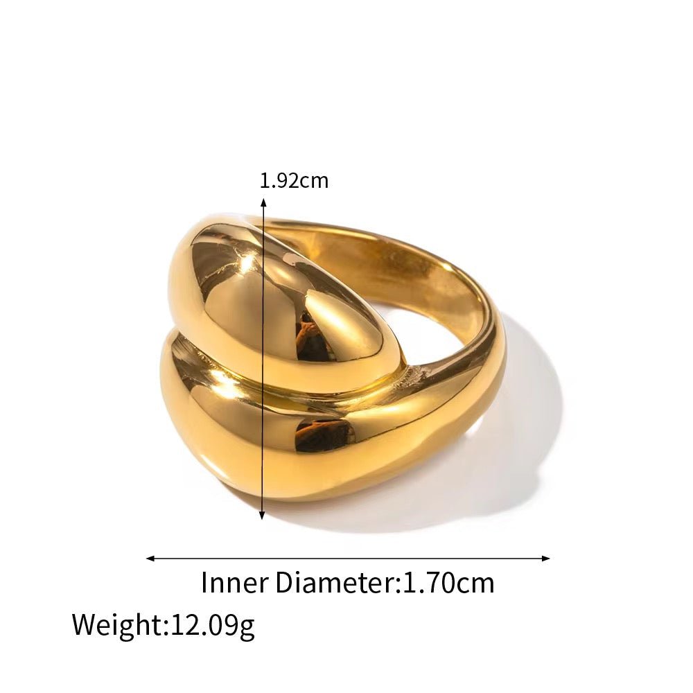 Angie Cross Stacking Finger Ring - Calilo Australia