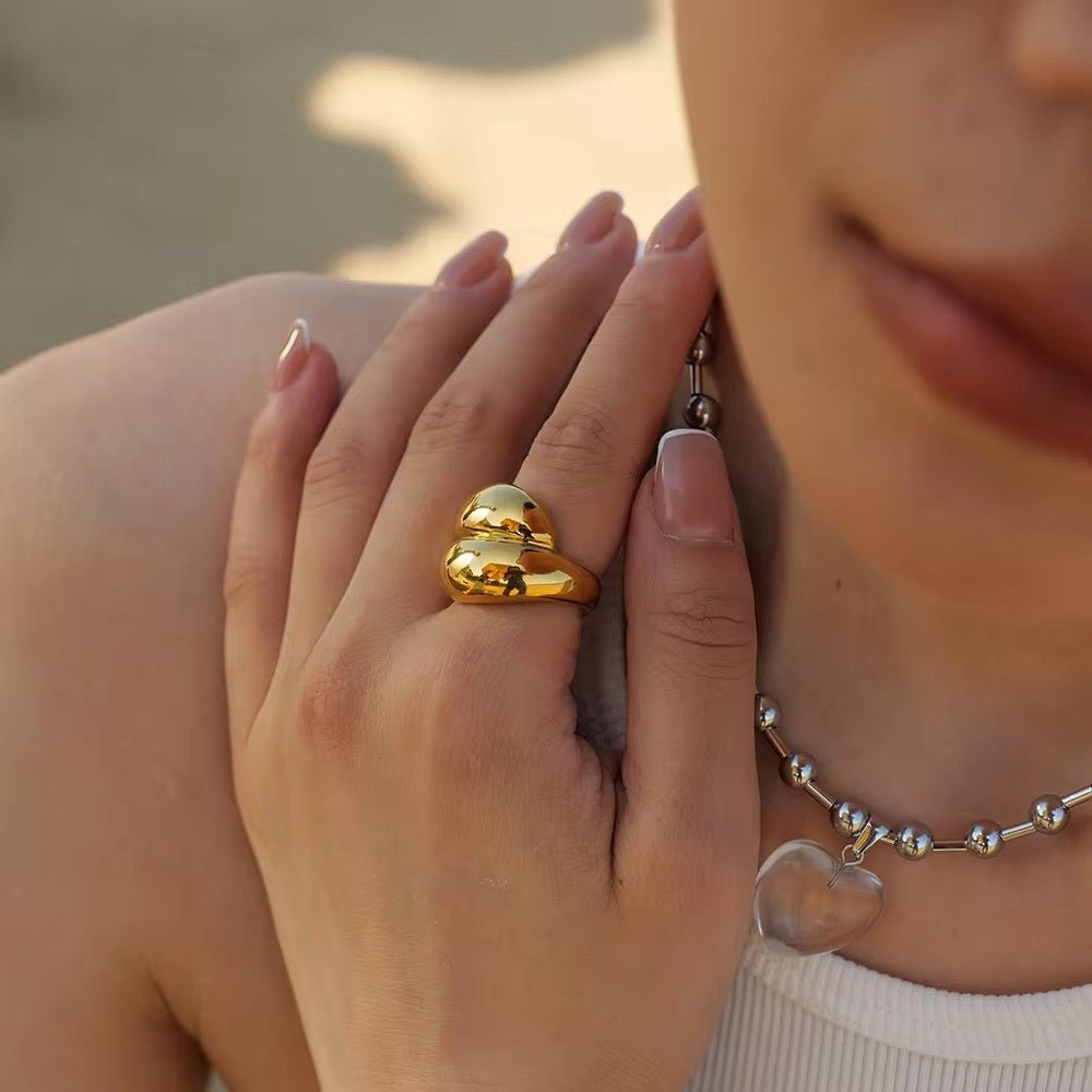 Angie Cross Stacking Finger Ring - Calilo Australia