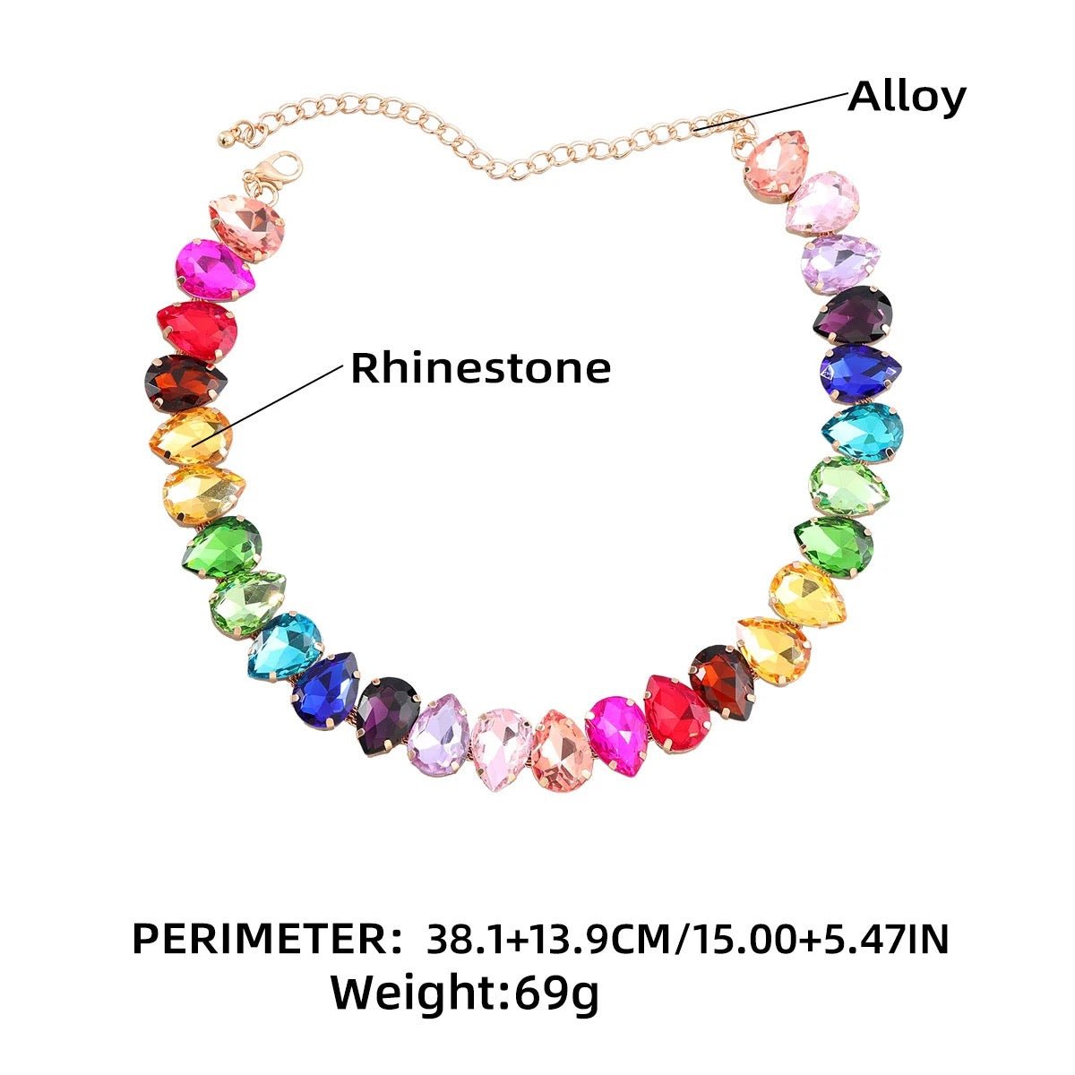 Arabella Rhinestone Necklace - Calilo Australia