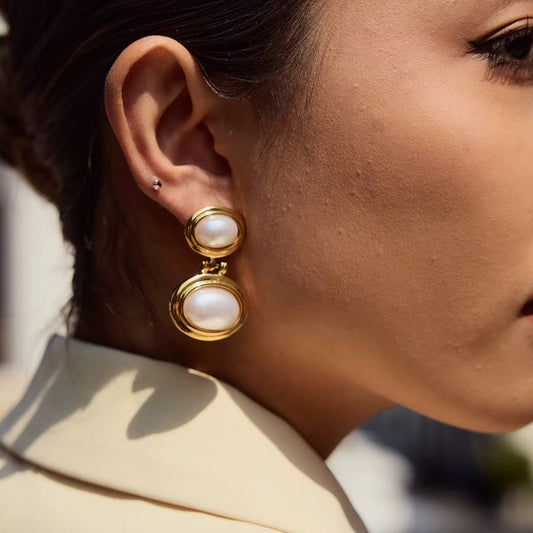 Aria Pearl Earrings - Calilo Australia