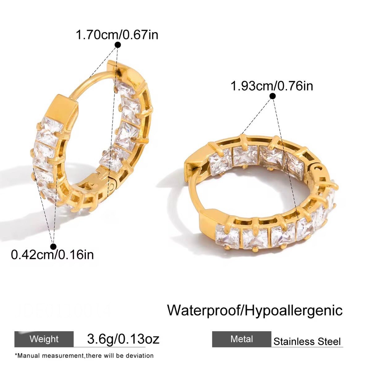 Aria Zircon Hoop Earrings - Calilo Australia