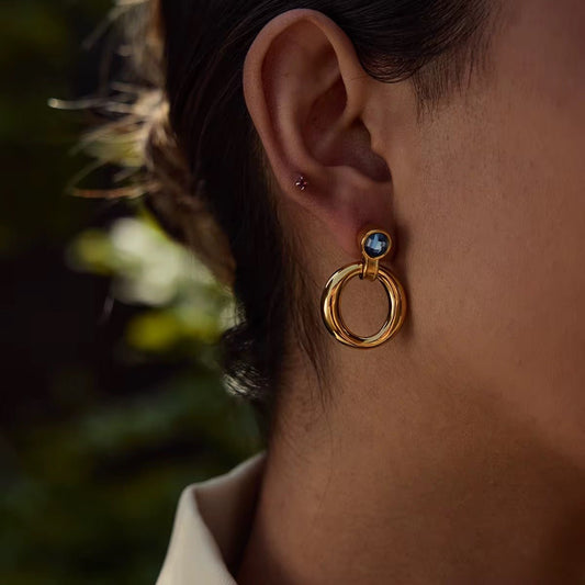 Ashley Gold Earrings - Calilo Australia
