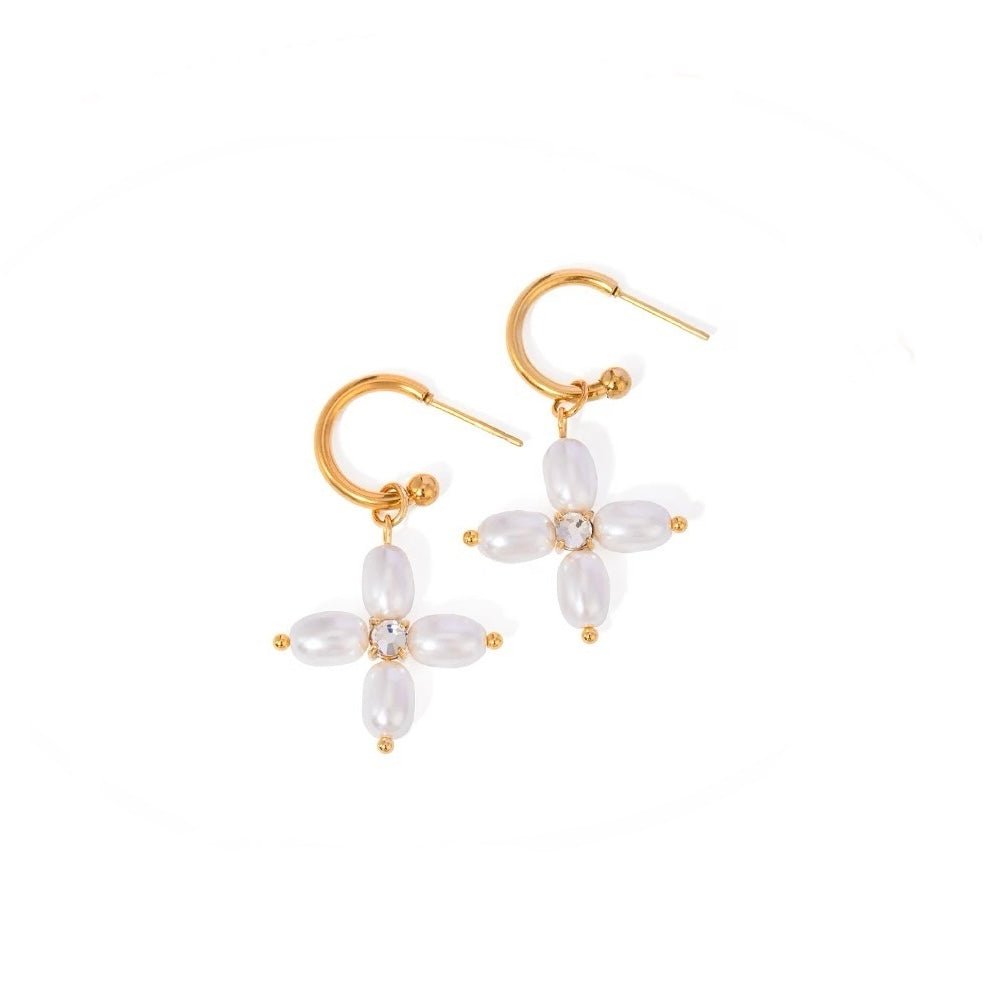 Athena Pearl Earrings - Calilo Australia