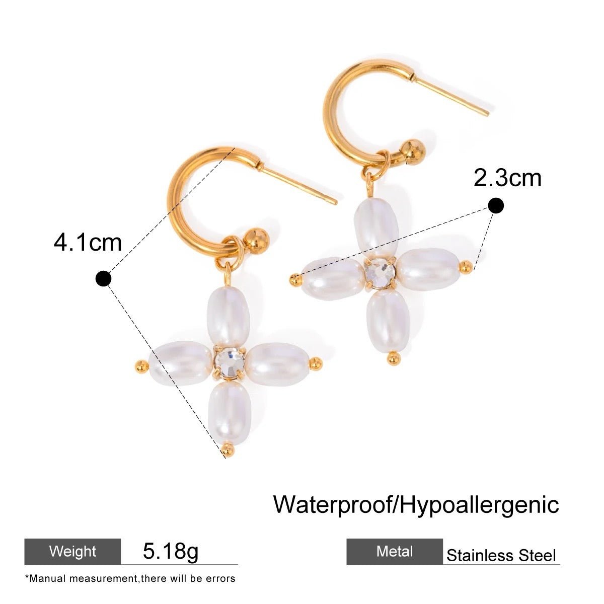 Athena Pearl Earrings - Calilo Australia