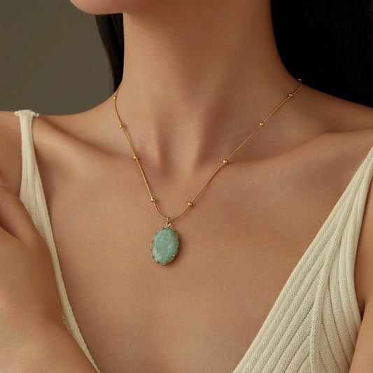 Aurelia Amazonite Necklace - Calilo Australia
