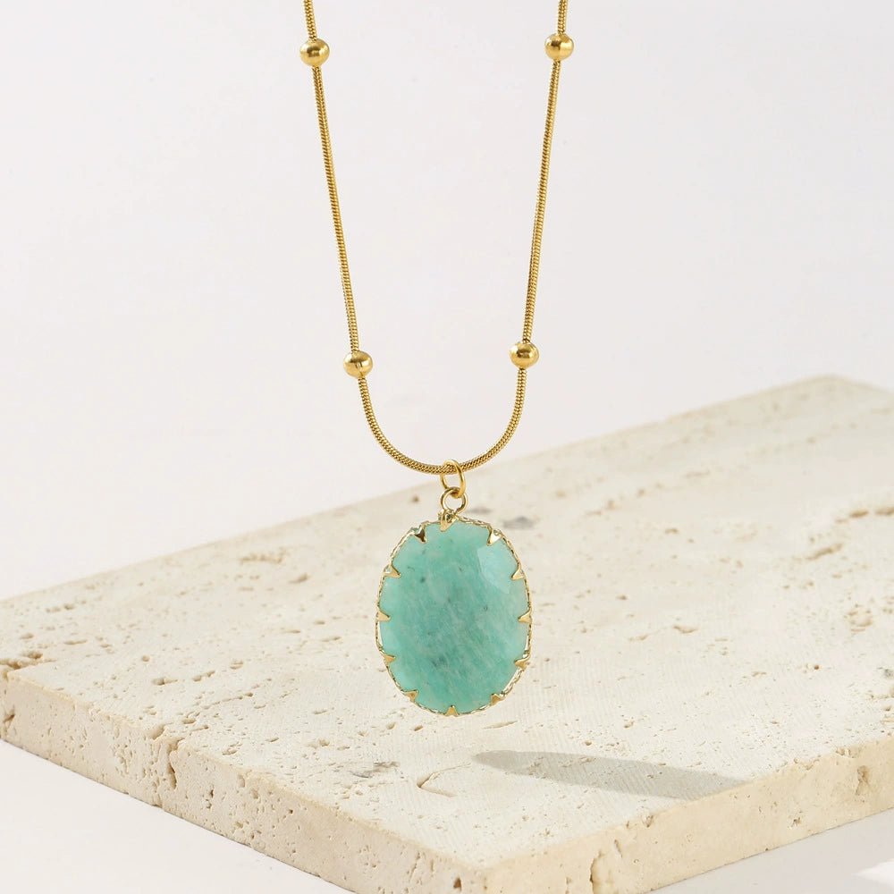 Aurelia Amazonite Necklace - Calilo Australia