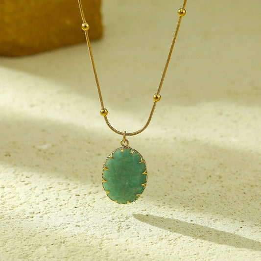 Aurelia Amazonite Necklace - Calilo Australia