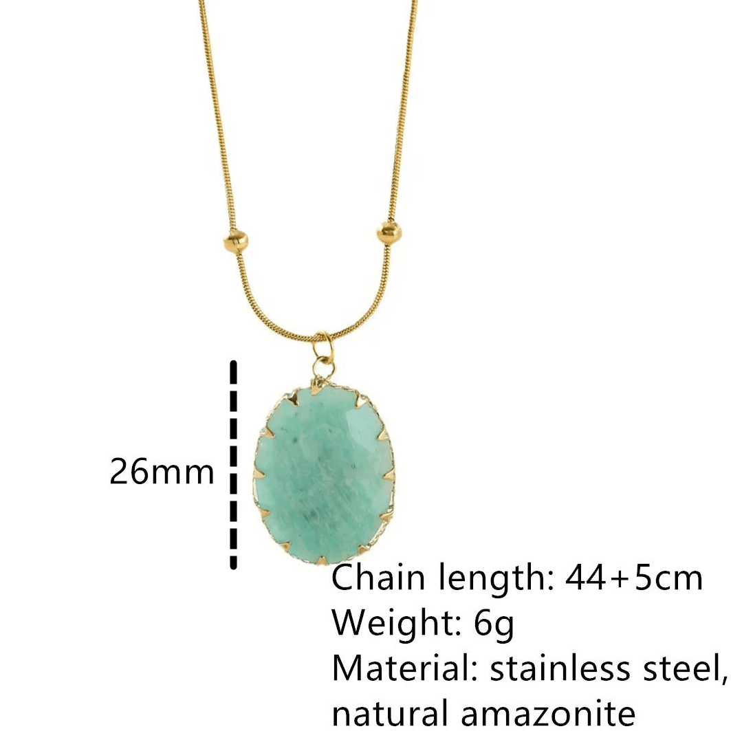 Aurelia Amazonite Necklace - Calilo Australia