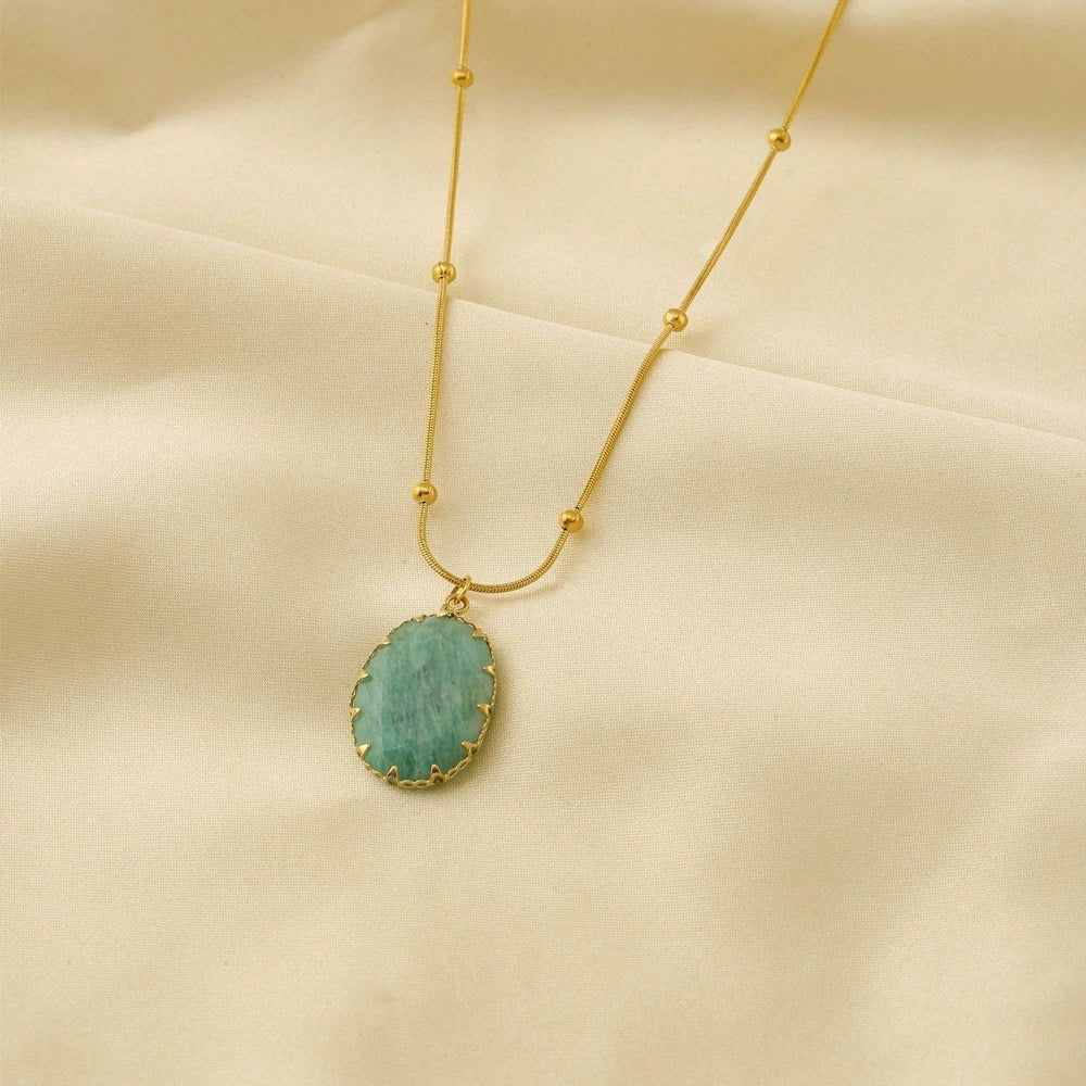 Aurelia Amazonite Necklace - Calilo Australia
