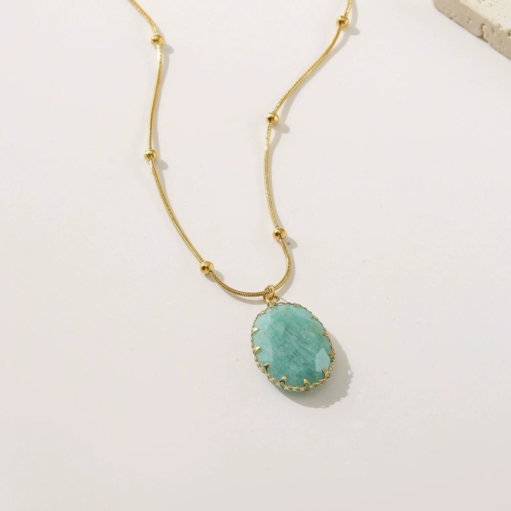 Aurelia Amazonite Necklace - Calilo Australia