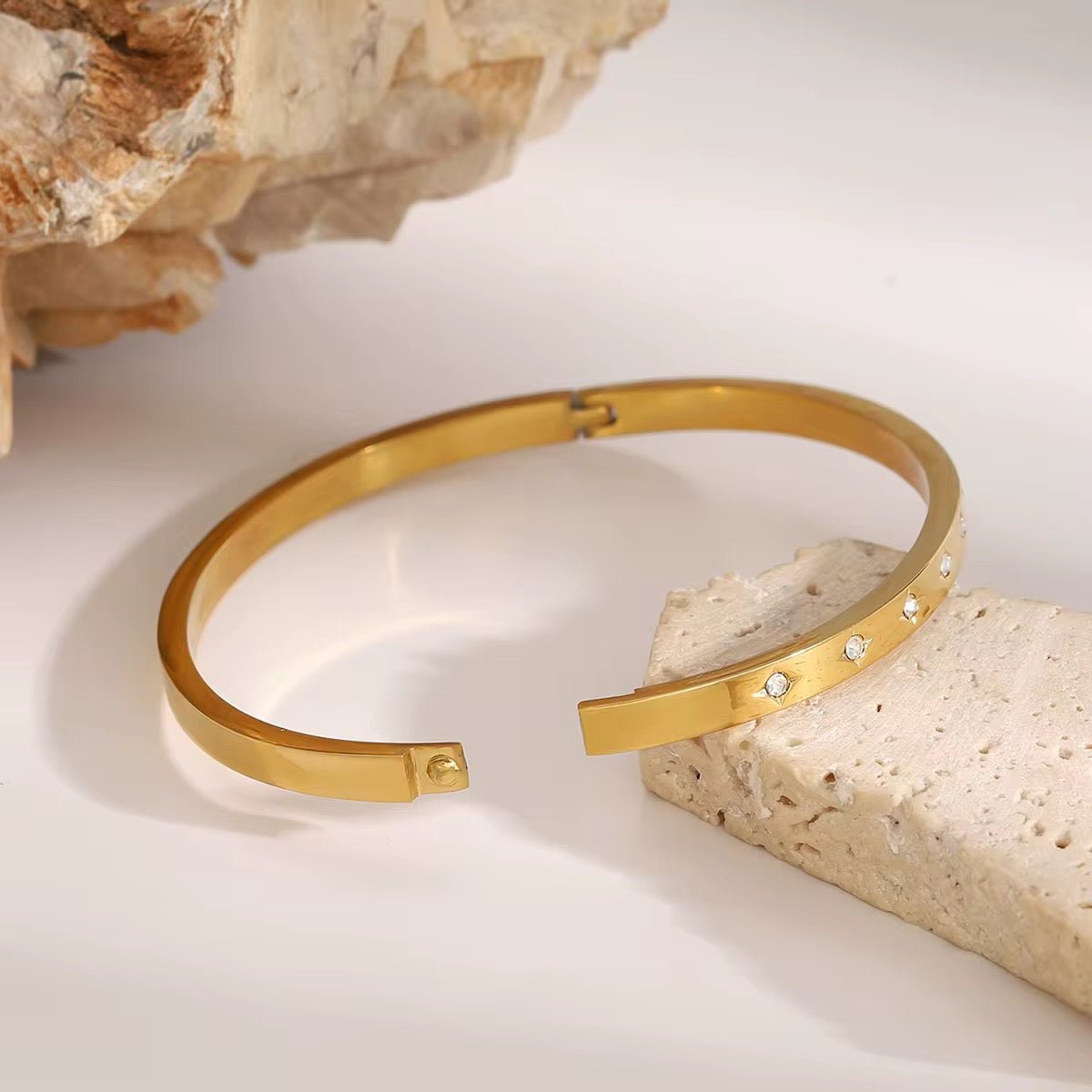 Aurora Zircon Bangle - Calilo Australia