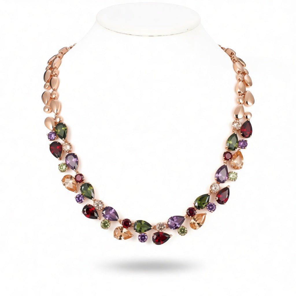 Aurora Zircon Bridal Necklace - Calilo Australia