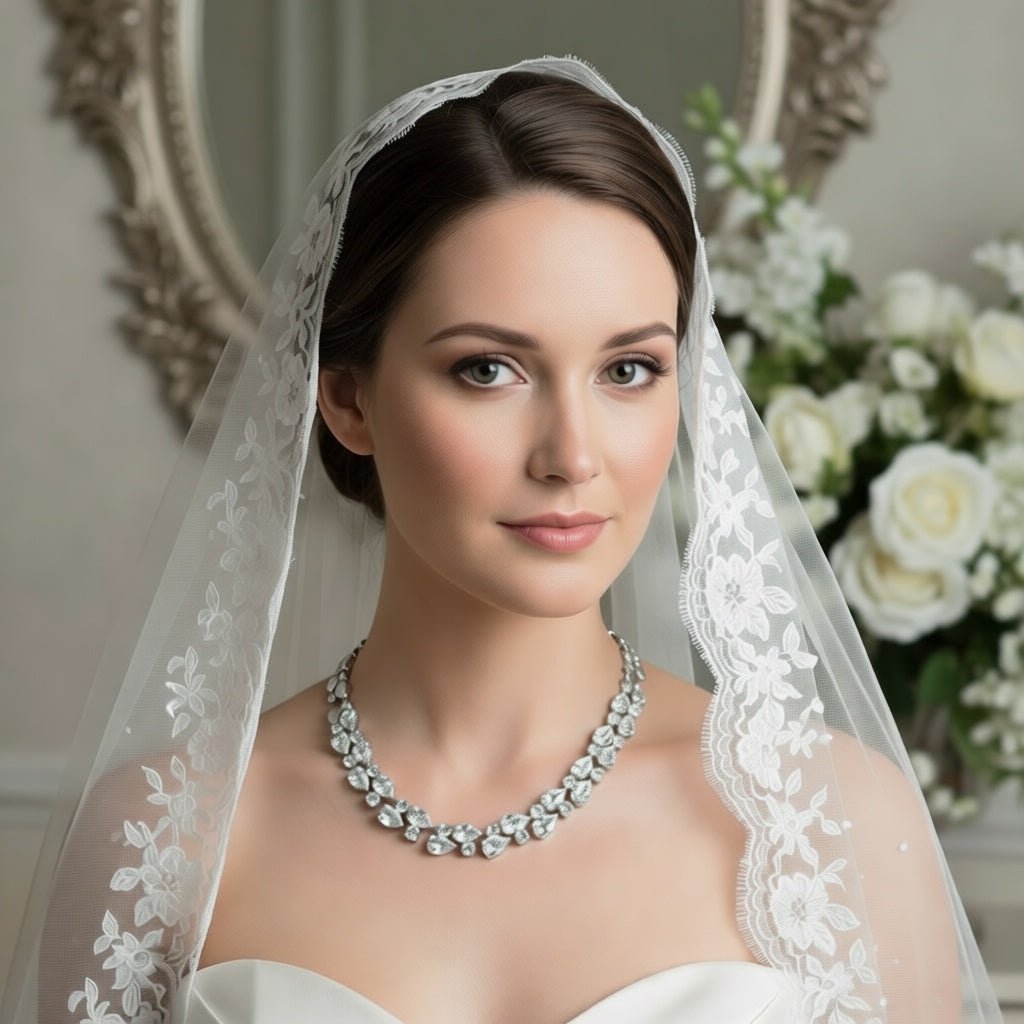 Aurora Zircon Bridal Necklace - Calilo Australia