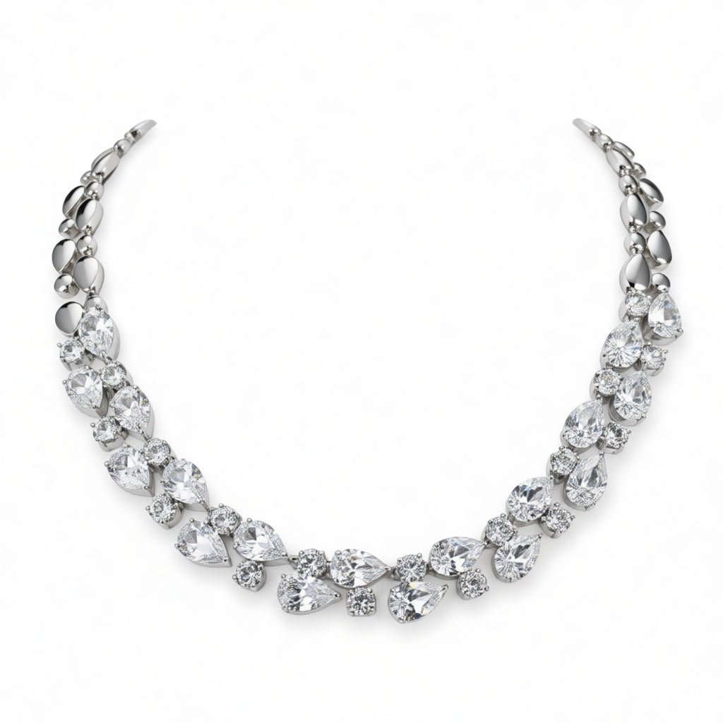 Aurora Zircon Bridal Necklace - Calilo Australia