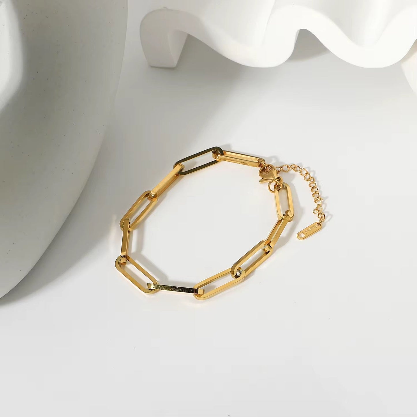Ayla Paperclip Link Bracelet - Calilo Australia