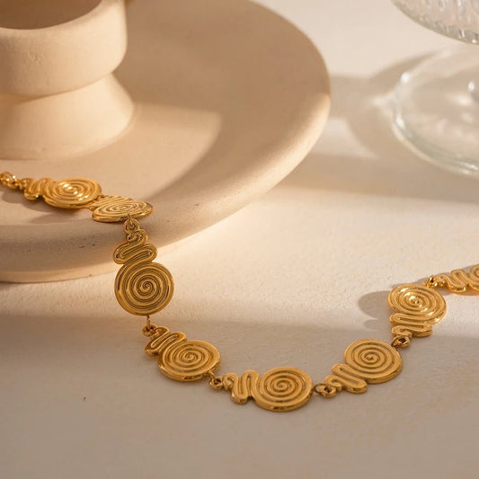 Calilo Gold Spiral Necklace - Calilo Australia