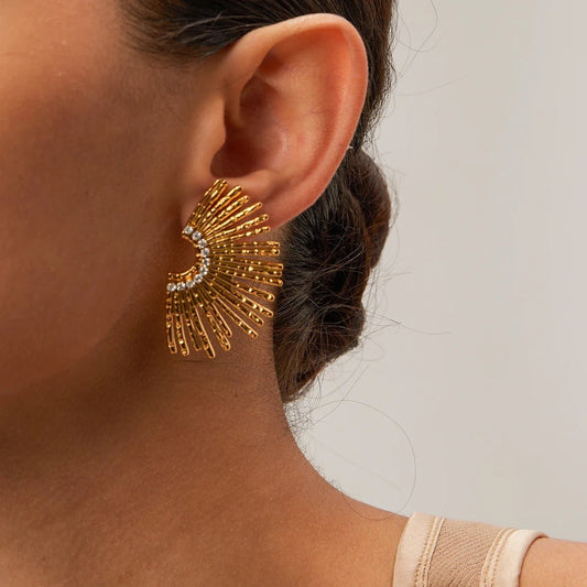 Caroline Gold Earrings - Calilo Australia