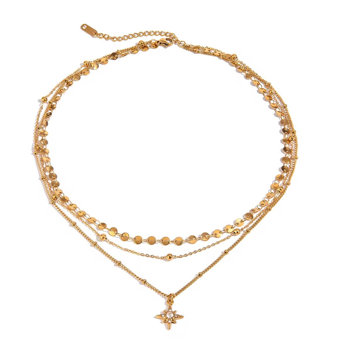 Celestia Star Layer Necklace - Calilo Australia