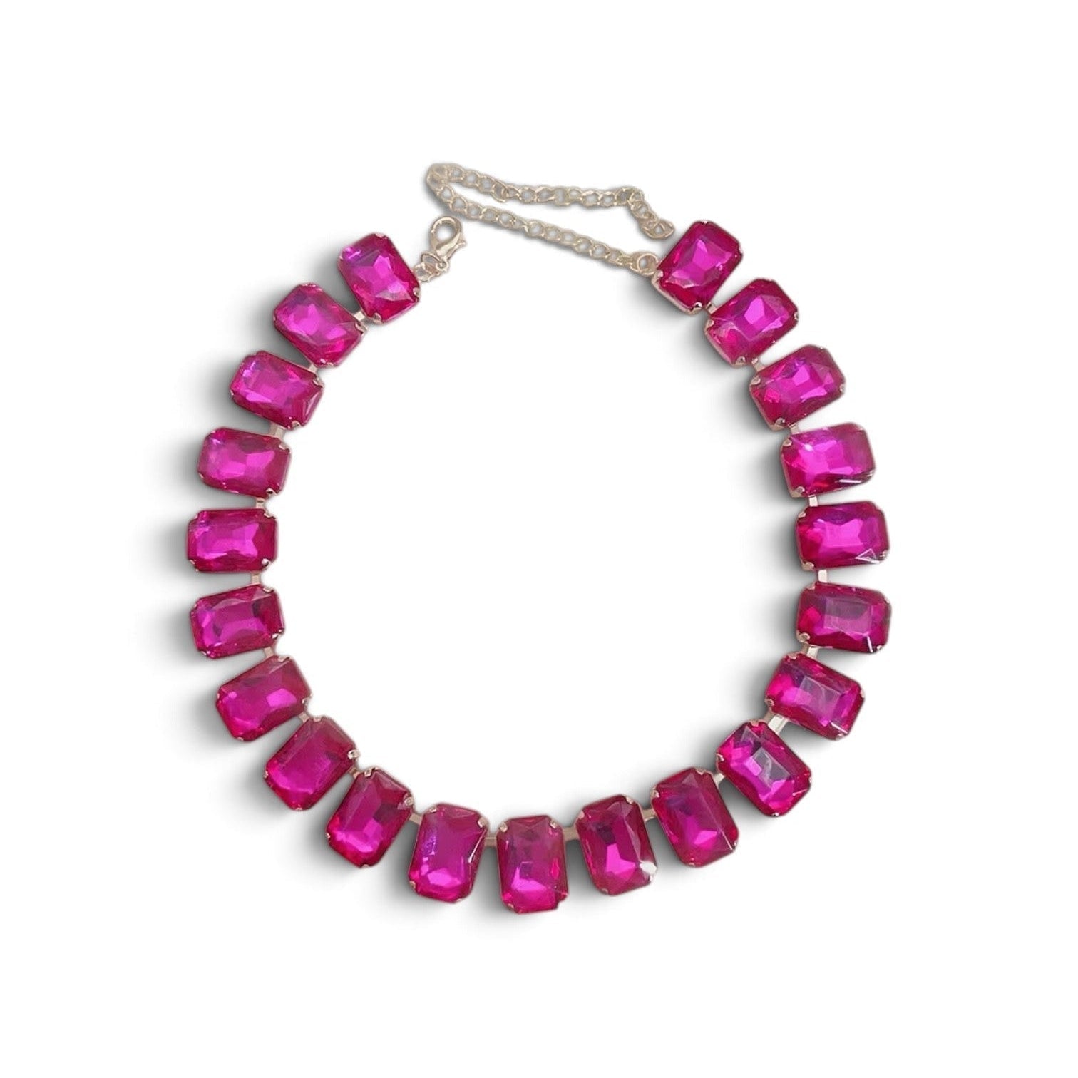 Charlotte Statement Crystal Gemstone Collar Necklace - Calilo Australia