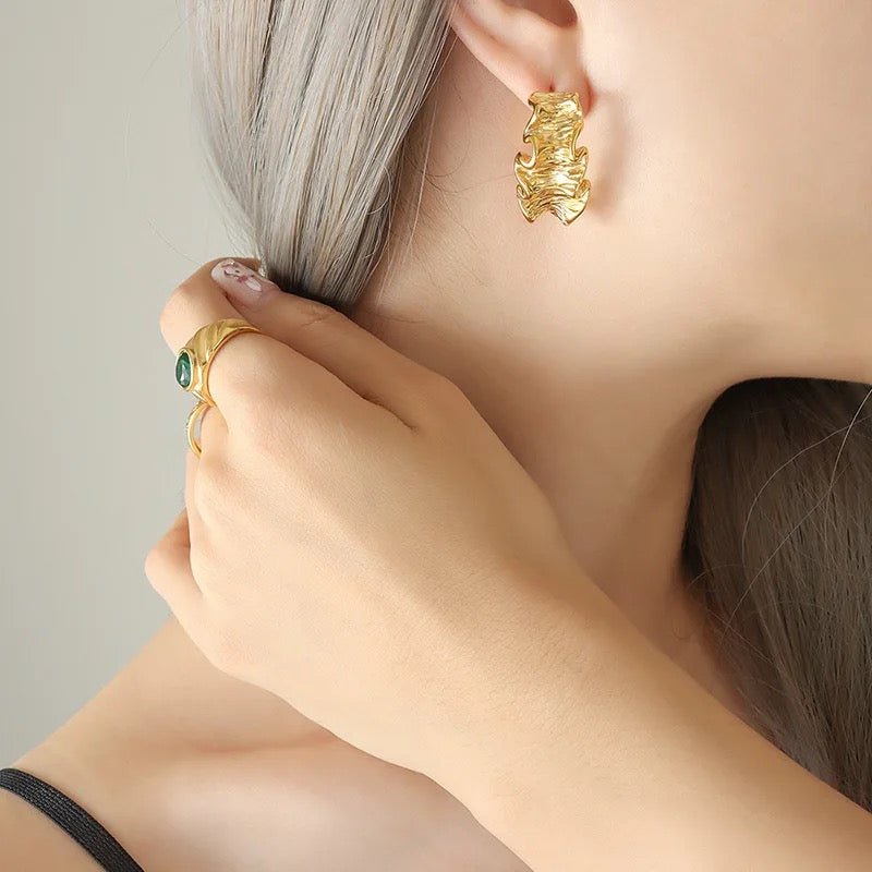 Christina Gold Earrings - Calilo Australia