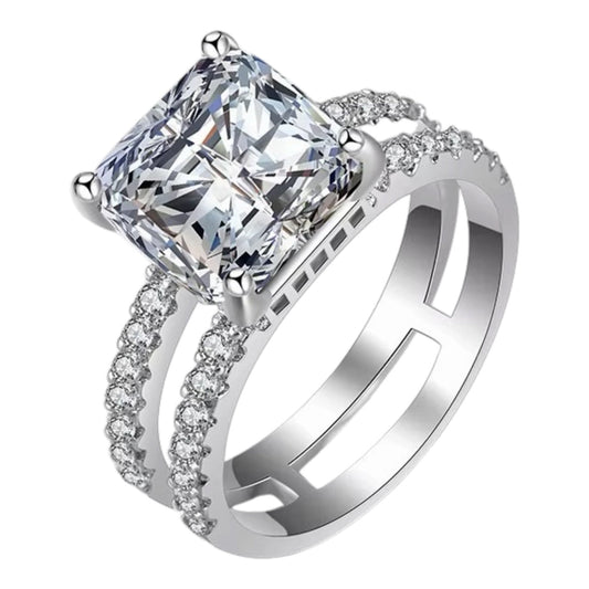 Cleopatra Square Cut Stone Engagement Ring - Calilo Australia