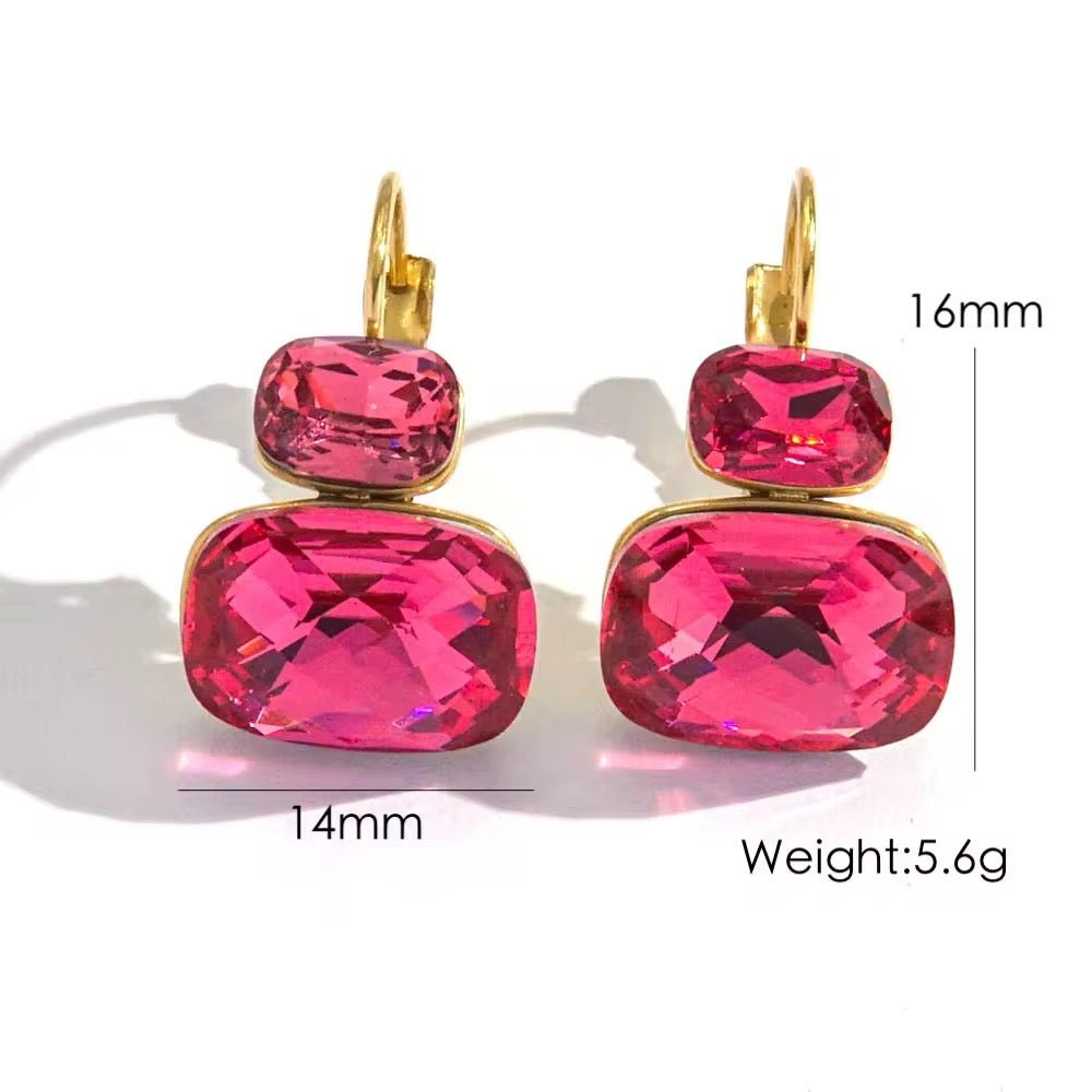 Colette Coloured Stones Earrings - Calilo Australia