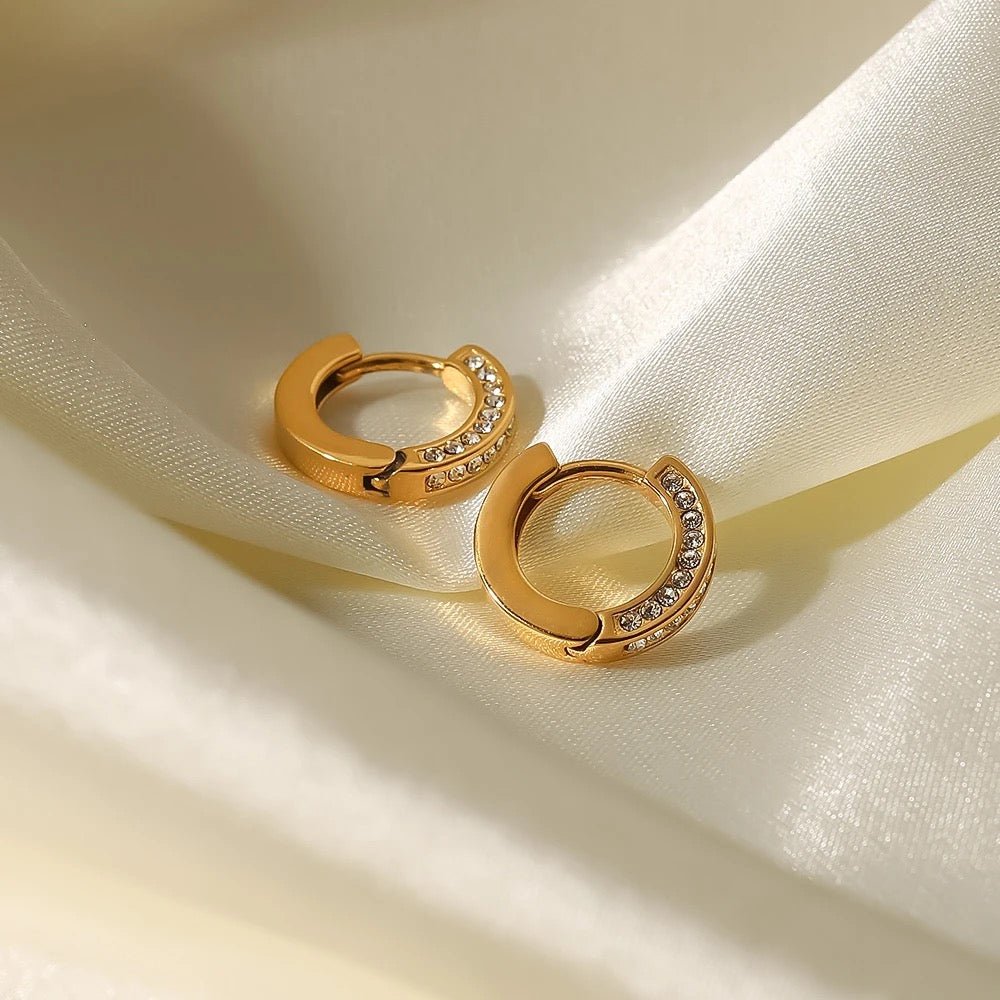 Elios Gold Earrings - Calilo Australia