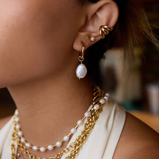 Elios Gold Earrings - Calilo Australia