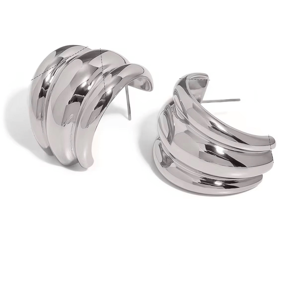 Emma Three Layer Earrings - Calilo Australia