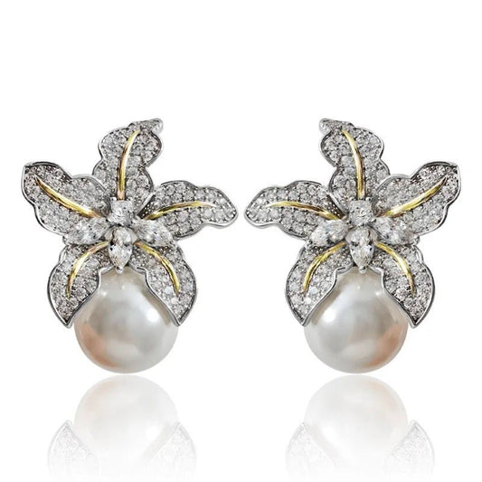 Fleur Pearl Earrings - Calilo Australia