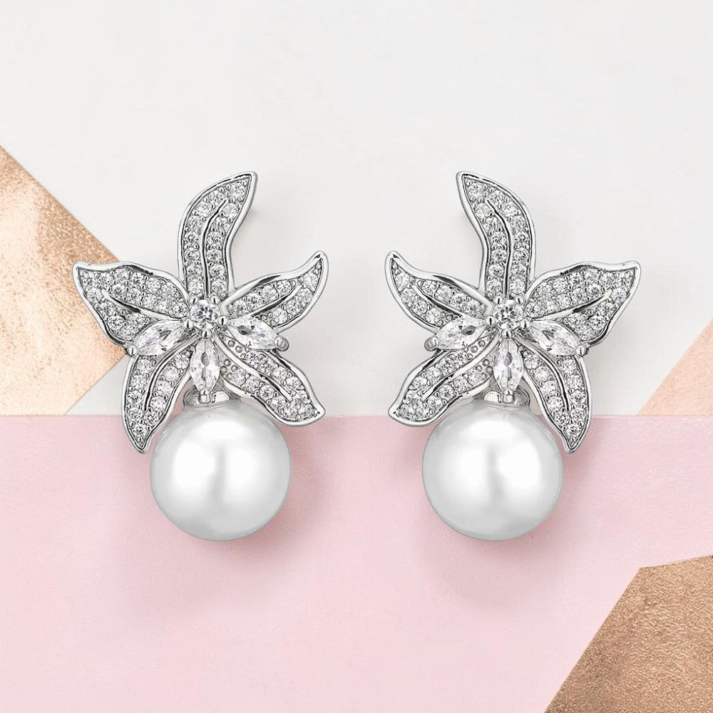 Fleur Pearl Earrings - Calilo Australia