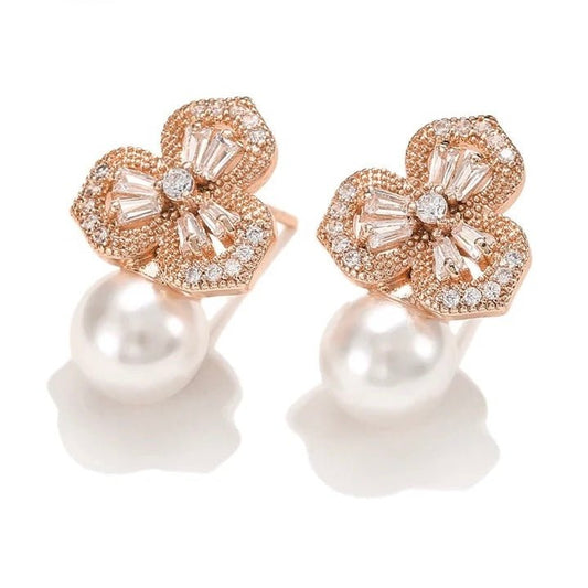 Fleur Pearl Earrings - Calilo Australia