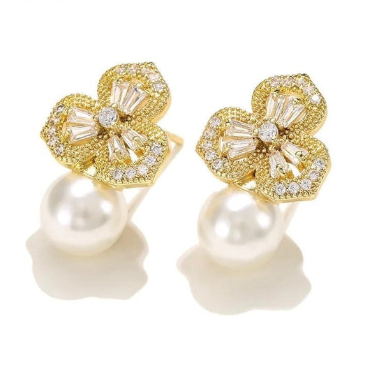 Fleur Pearl Earrings - Calilo Australia