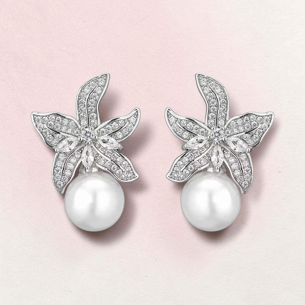 Fleur Pearl Earrings - Calilo Australia