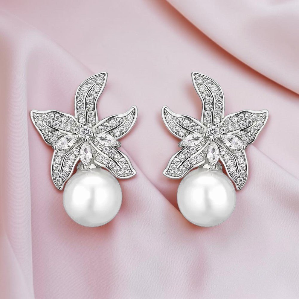 Fleur Pearl Earrings - Calilo Australia